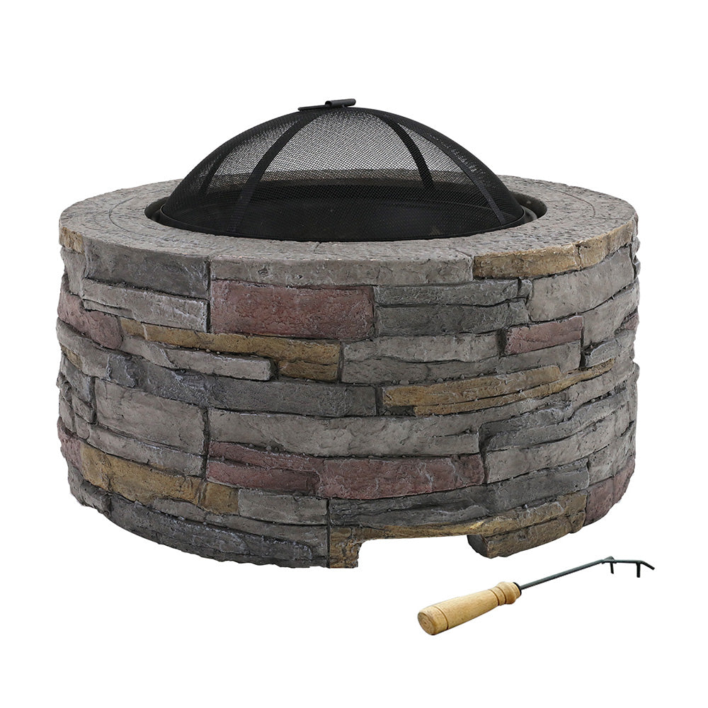 Outdoor fire pits for warmth and ambience.