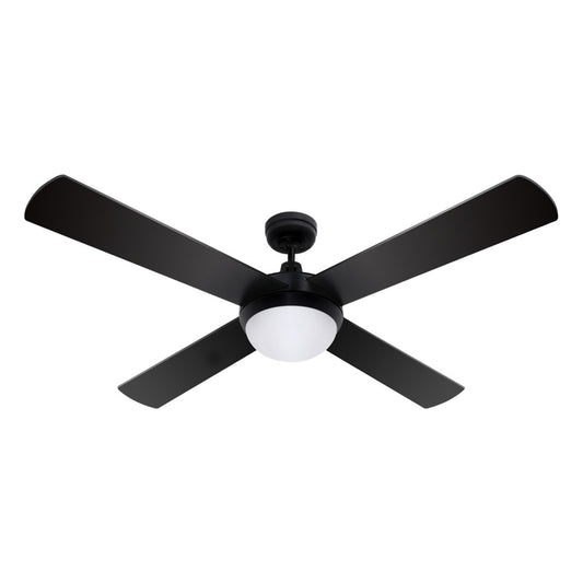 Devanti 52'' Ceiling Fan DC Motor w/Light w/Remote - Black