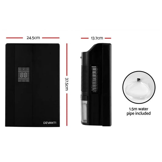 Devanti Dehumidifier 2L Air Purifier Black - Mekamart Australia
