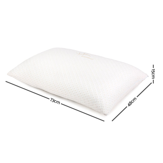 Giselle Bedding Memory Foam Pillow Bamboo Cover Twin Pack - Mekamart Australia