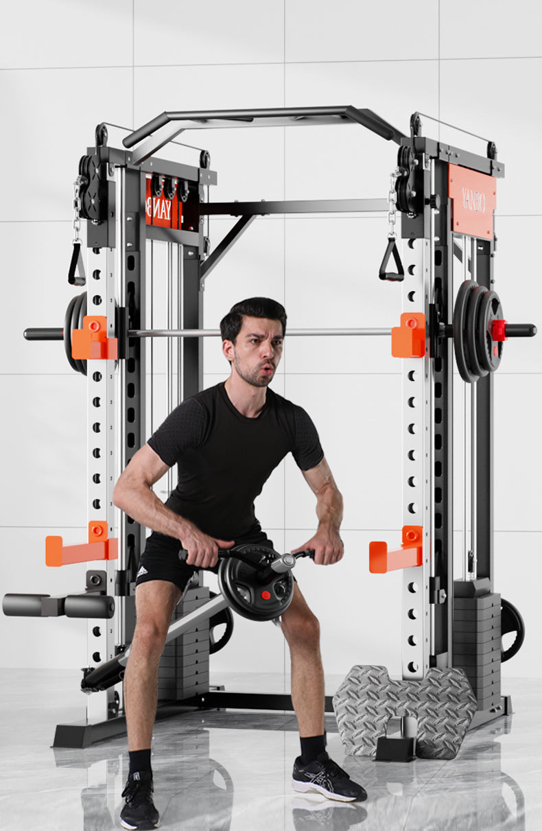 SmartFit M1 Max 140kg Pin Loaded Multi Functional Training Smith Machine Home Gym Power Rack Machine package