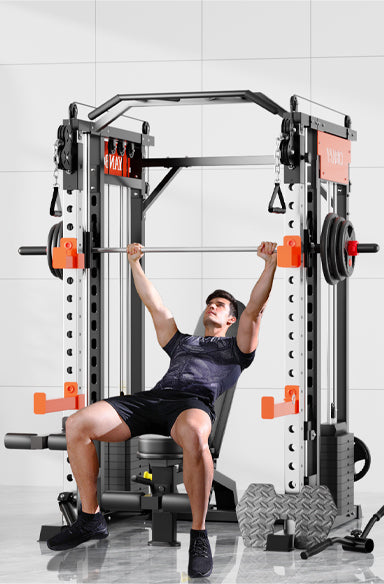 SmartFit M1 Max 140kg Pin Loaded Multi Functional Training Smith Machine Home Gym Power Rack Machine package
