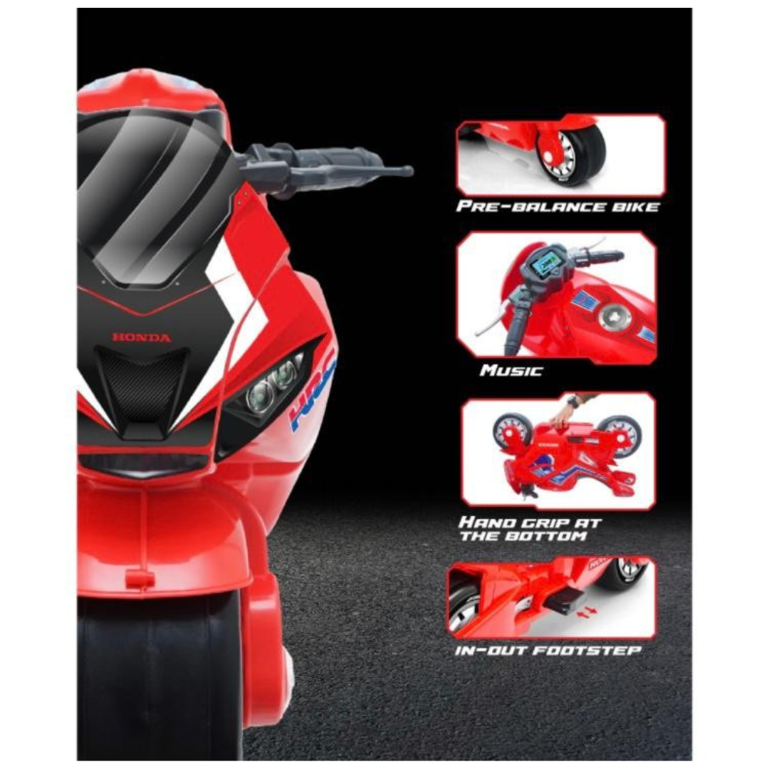 Honda Kick A Long Ride On Push Motorcycle 3+ SHP557_RED