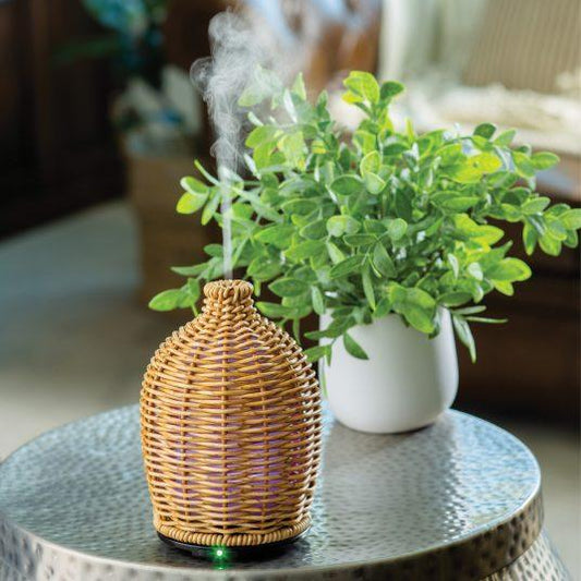 Wicker Vase Ultrasonic Aroma Diffuser - Mekamart Australia