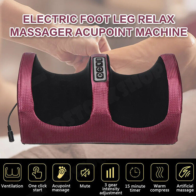 24W Electric Foot Massager with Infrared Therapy & Timer, AC