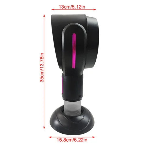 Portable Smoke Away Purifier Fan Smoke Fan for Indoor Cook Smoking with Filter Purple - Mekamart Australia