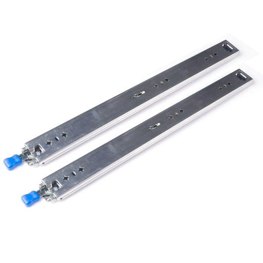 22in Pair 150KG Heavy Duty Drawer Slides Rails Runners Locking Ball Bearing - Mekamart Australia