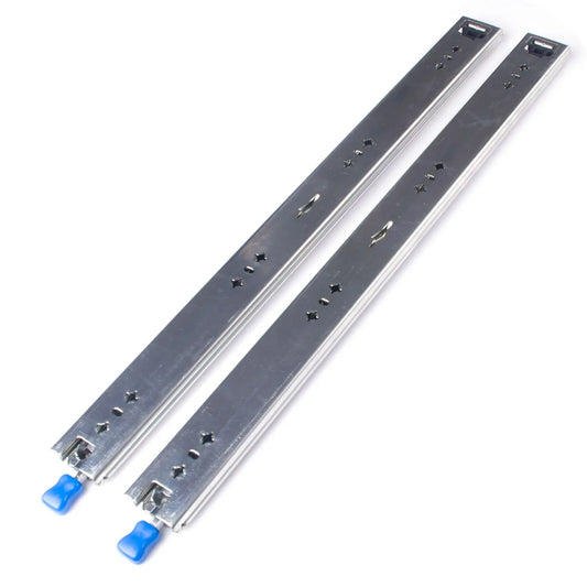 26in Pair 150KG Heavy Duty Drawer Slides Rails Runners Locking Ball Bearing - Mekamart Australia