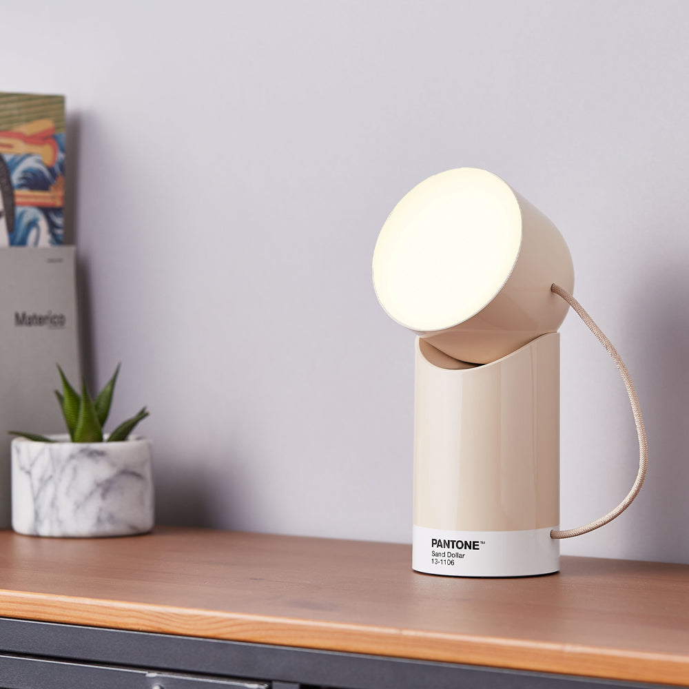 Lexon Orbe Portable Led Lamp With Moving Head PANTONE - Sand