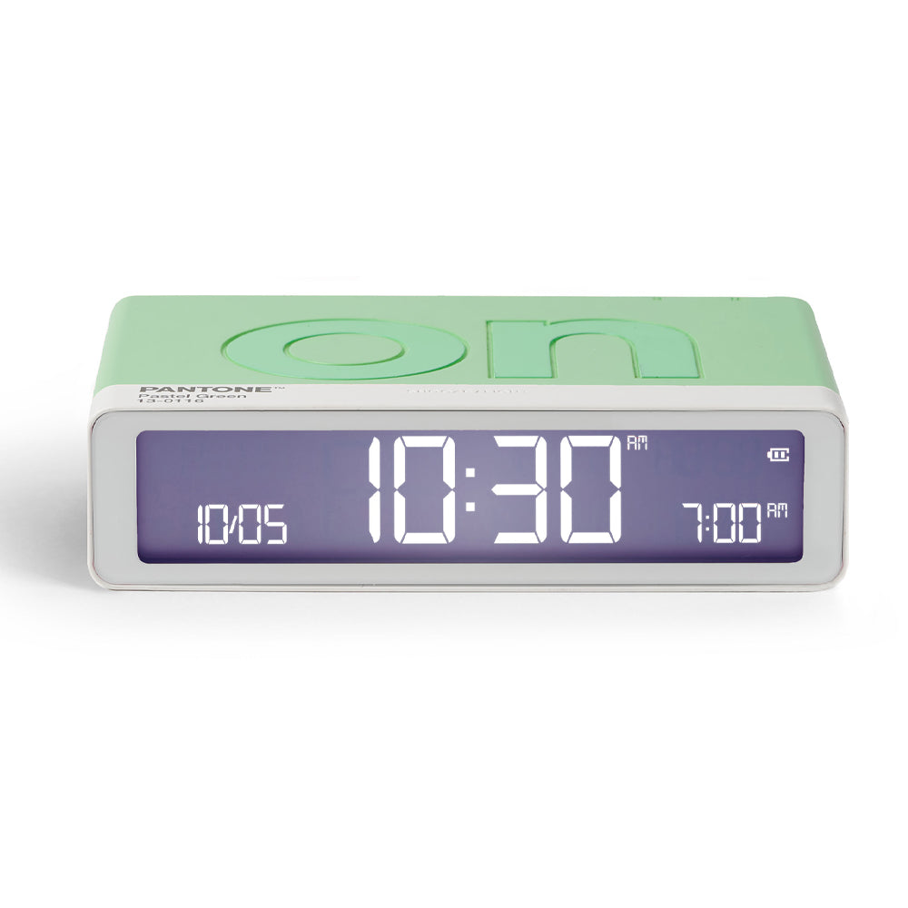 Lexon Flip Classic Reversible Alarm Clock PANTONE - Green