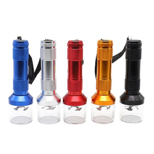 Electric Portable Pocket Metal Herb Weed Tobacco Grinder Spice Crusher Gift Au - Red