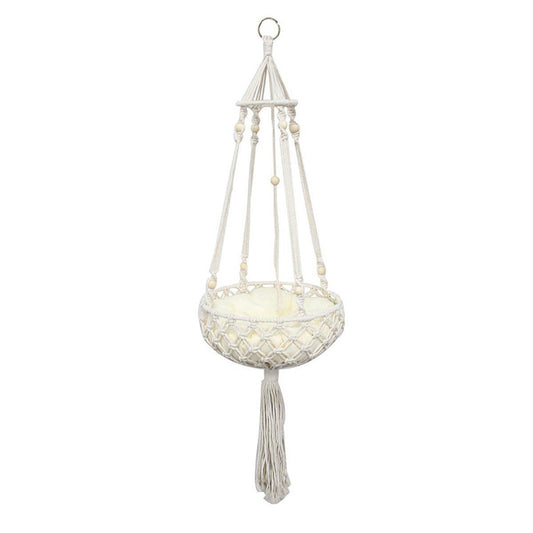 Macrame Cat Hammock Boho Style Kitty Hanging Swing Bed Pet Sleeping Bed Cat