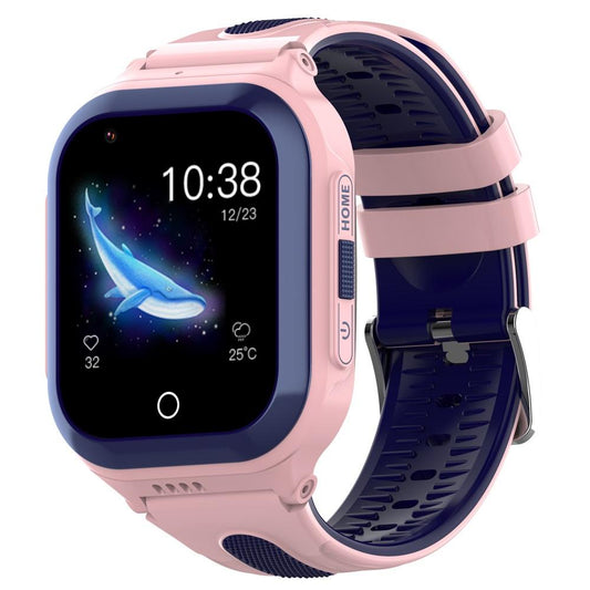 1.4 Inch 4G Gps + Wifi + Lbs Positioning Children Calling Watch With Sos Function - Pink