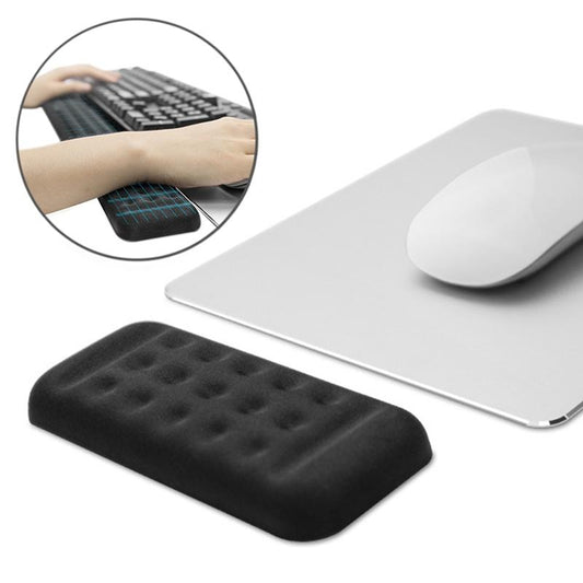Memory Foam Wrist Rest & Mouse Pad Single Hand Black