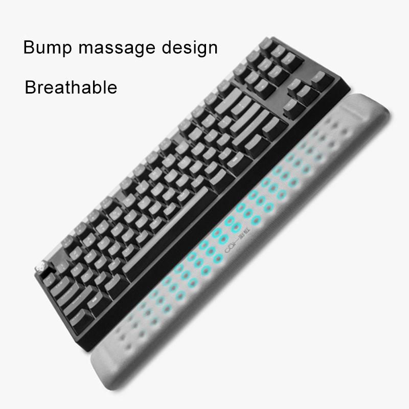 Memory Foam Wrist Rest & Mouse Pad Single Hand Black