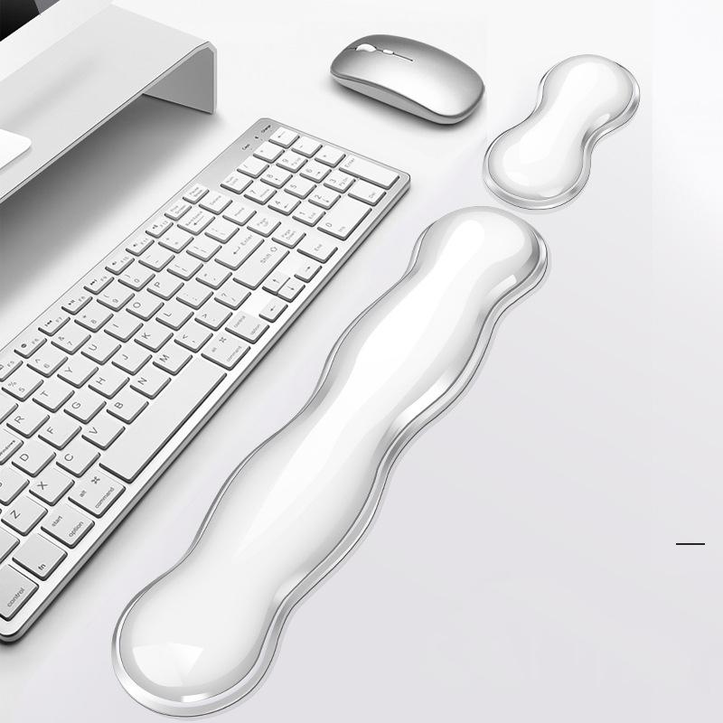Large Green Silicone Keyboard Wrist Rest & Mouse Pad - Large Green