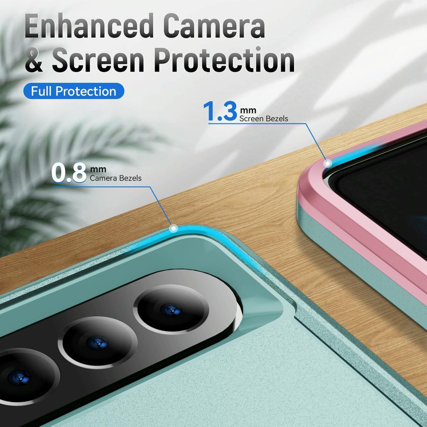 For Samsung Galaxy Z Fold4 5G Shockproof Pc Tpu Case - White + Pink
