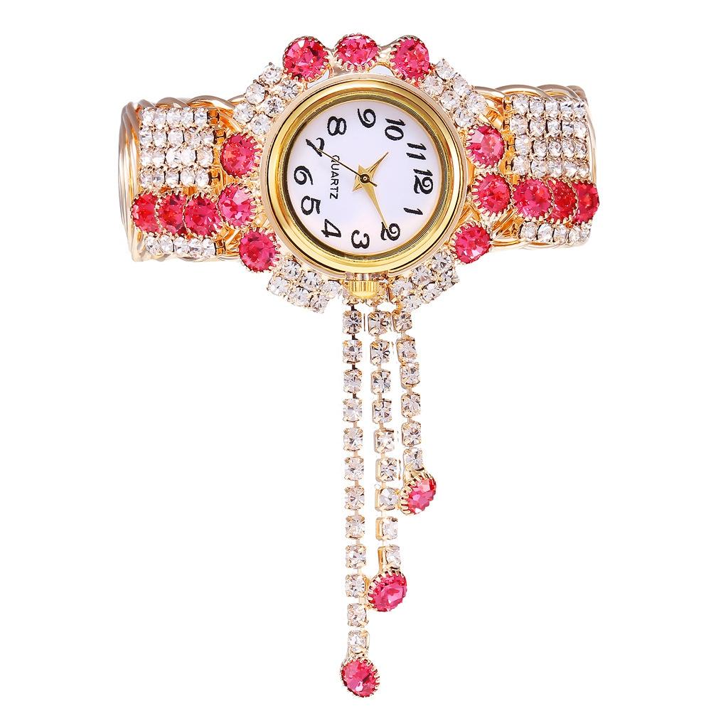 Diamond Pendant Quartz Bracelet Watch for Women - Wild and Unique - Green
