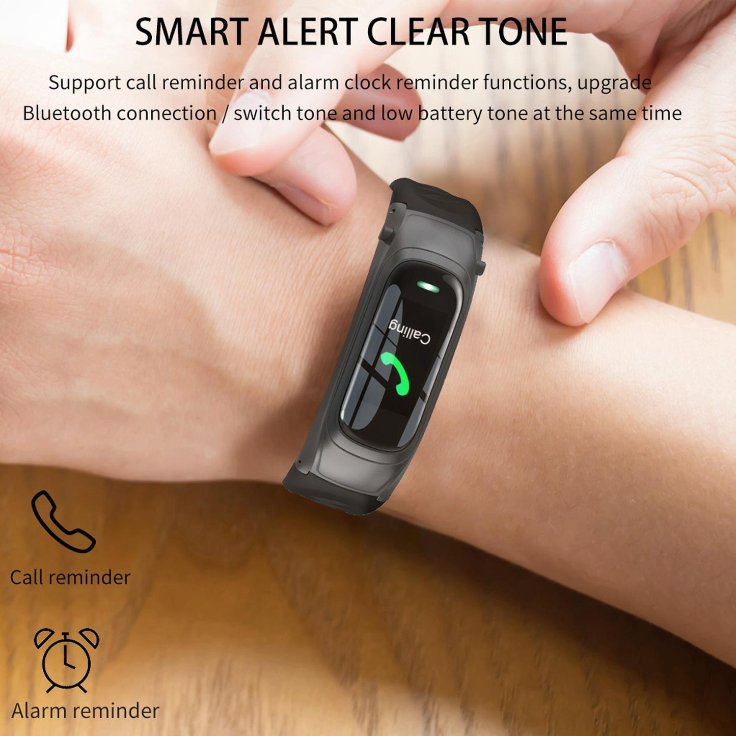 Smart Bracelet With Ai Voice Sleep & Heart Rate Monitoring Call Rejection - Gold