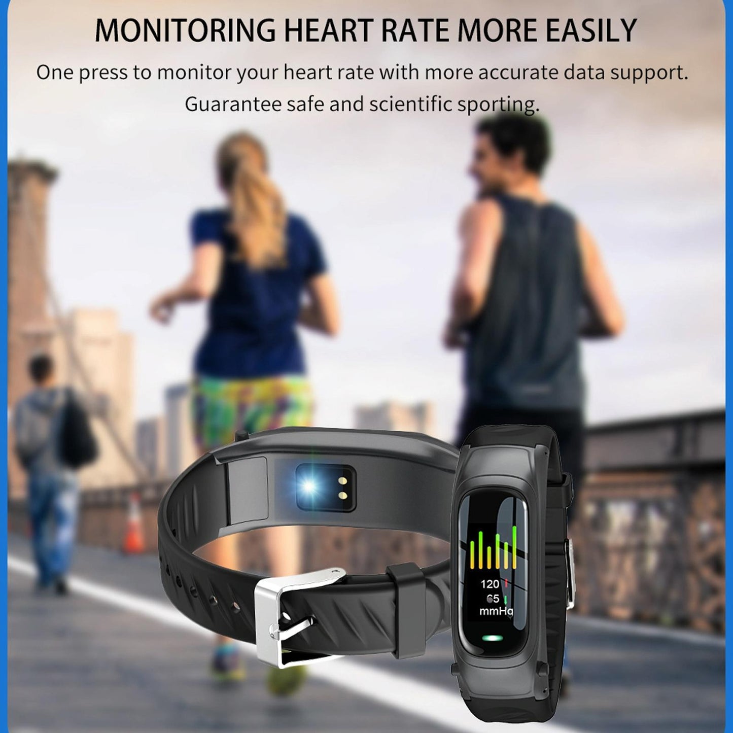 Smart Bracelet With Ai Voice Sleep & Heart Rate Monitoring Call Rejection - Gold