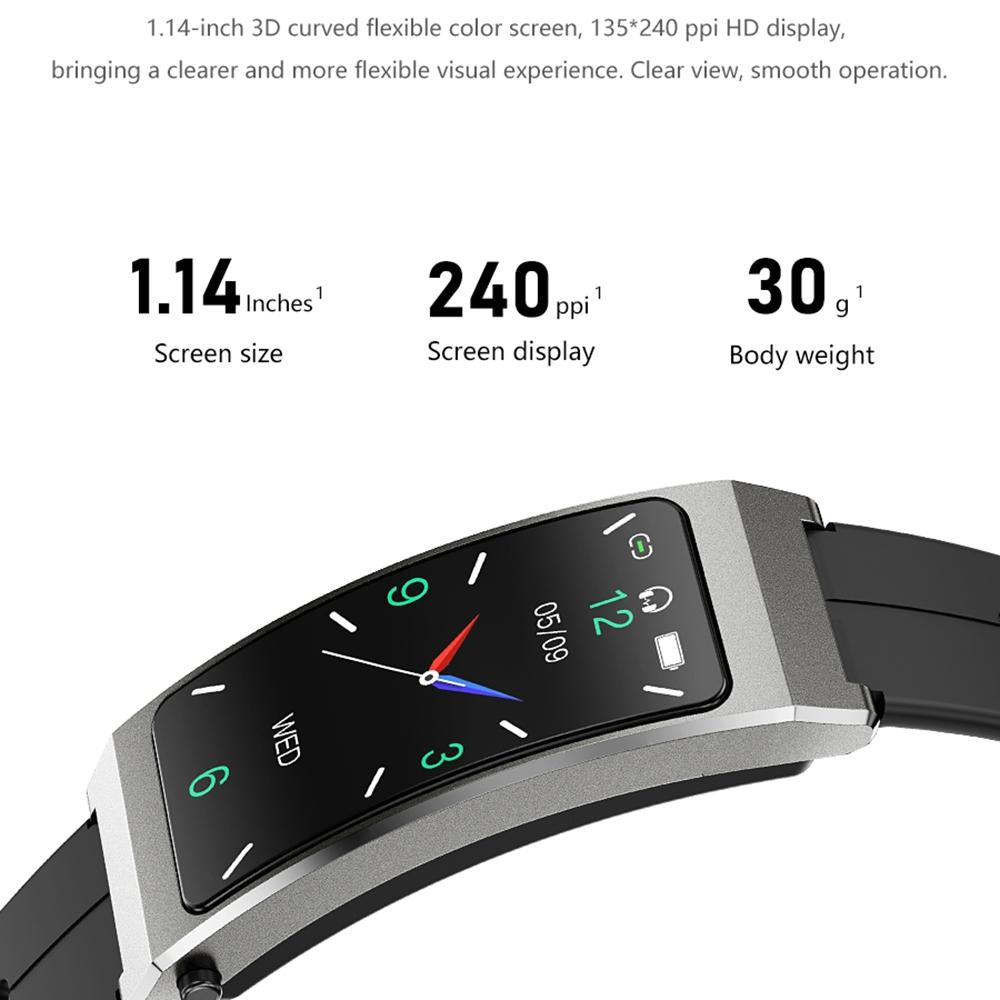 Smart Bracelet With Sleep And Oxygen Monitoring - Tft Display - Rose Gold