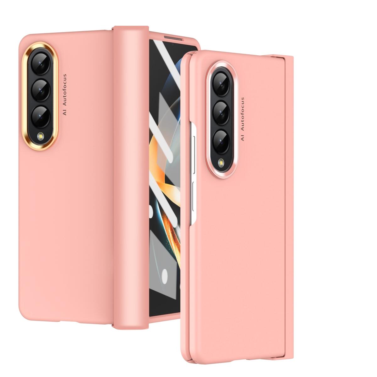 For Samsung Galaxy Z Fold4 5G Skin Feel Contact Lens Case - Pink
