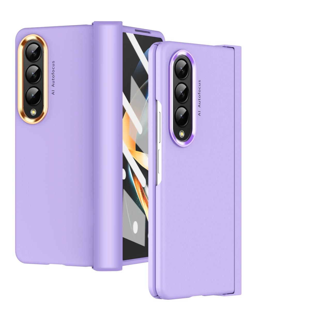 For Samsung Galaxy Z Fold4 5G Skin Feel Contact Lens Case - Pink