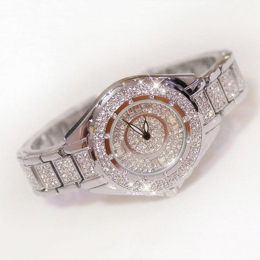 Full Diamond Women Watch - Niche Collection - Silver
