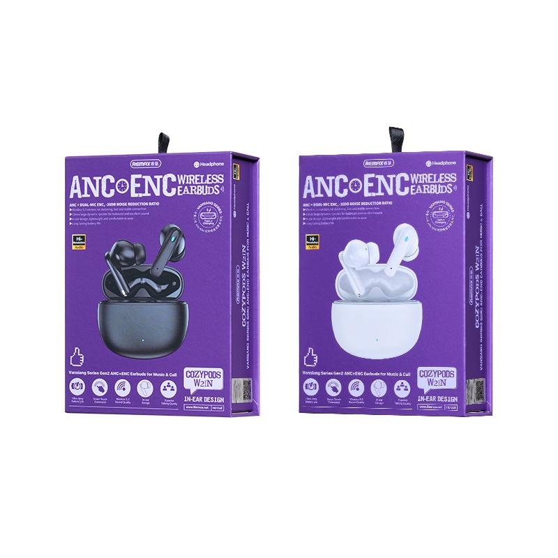 Wireless Dual Noise-cancelling Bluetooth Earphones for Music and Calls - Black