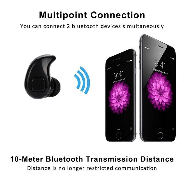 Wireless Bluetooth Earphone with Mic for Sports - S530x - Black