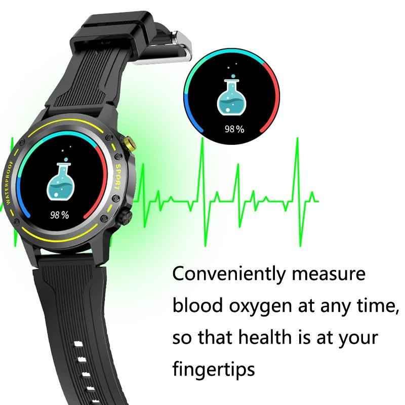 Waterproof Bluetooth Bracelet With Hr And Temperature Tracking - Red