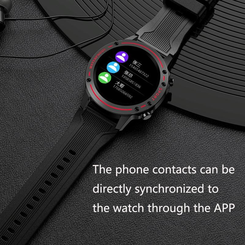 Waterproof Bluetooth Bracelet With Hr And Temperature Tracking - Red