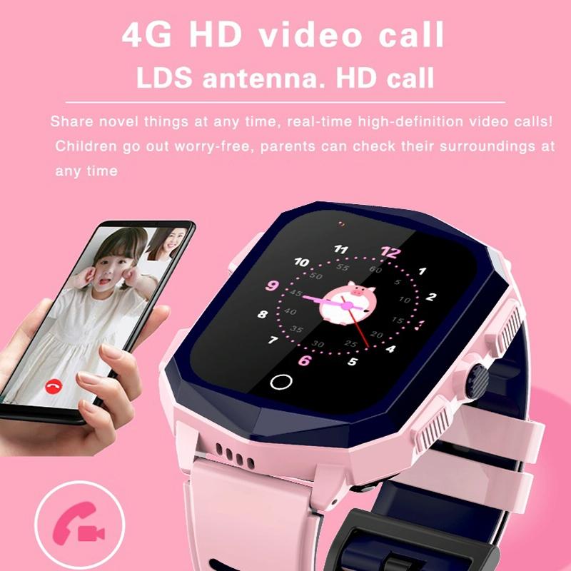 1.4 Inch 4G Gps Positioning Children Calling Watch With Sos Function - Blue