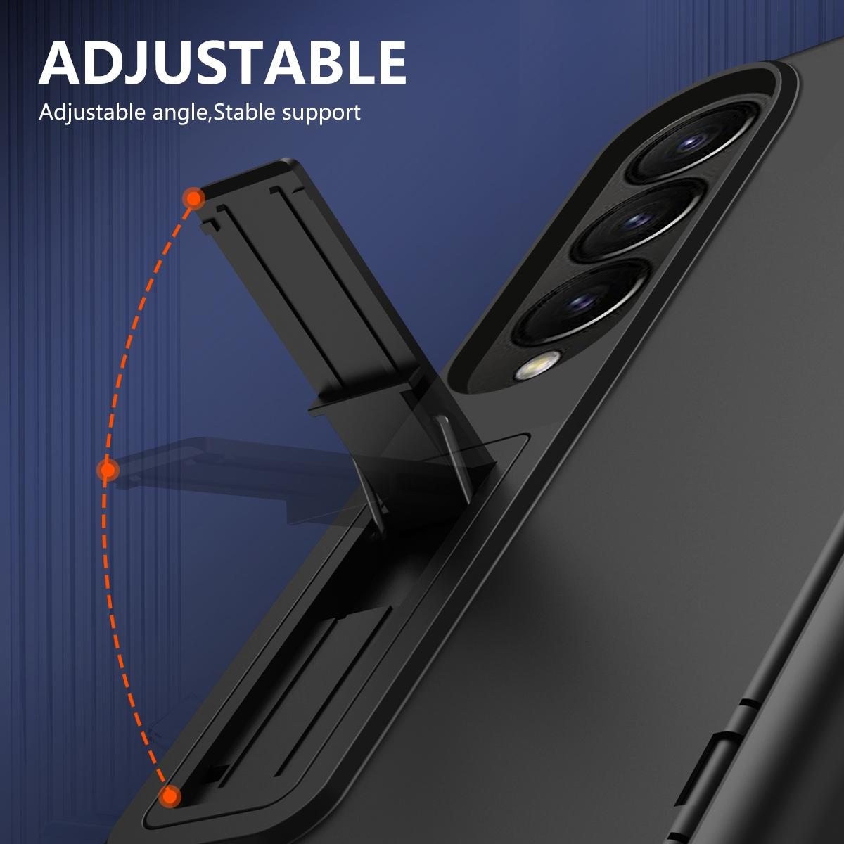 For Samsung Galaxy Z Fold4 5G Shockproof Case With Holder - All-Inclusive - Red