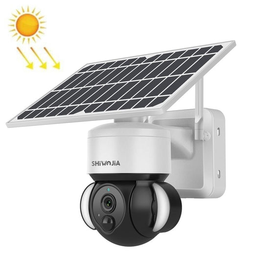 3Mp Solar Dome 4G Camera With Waterproof Ip66 Two-Way Audio Pir Motion Detection And Night Vision - White