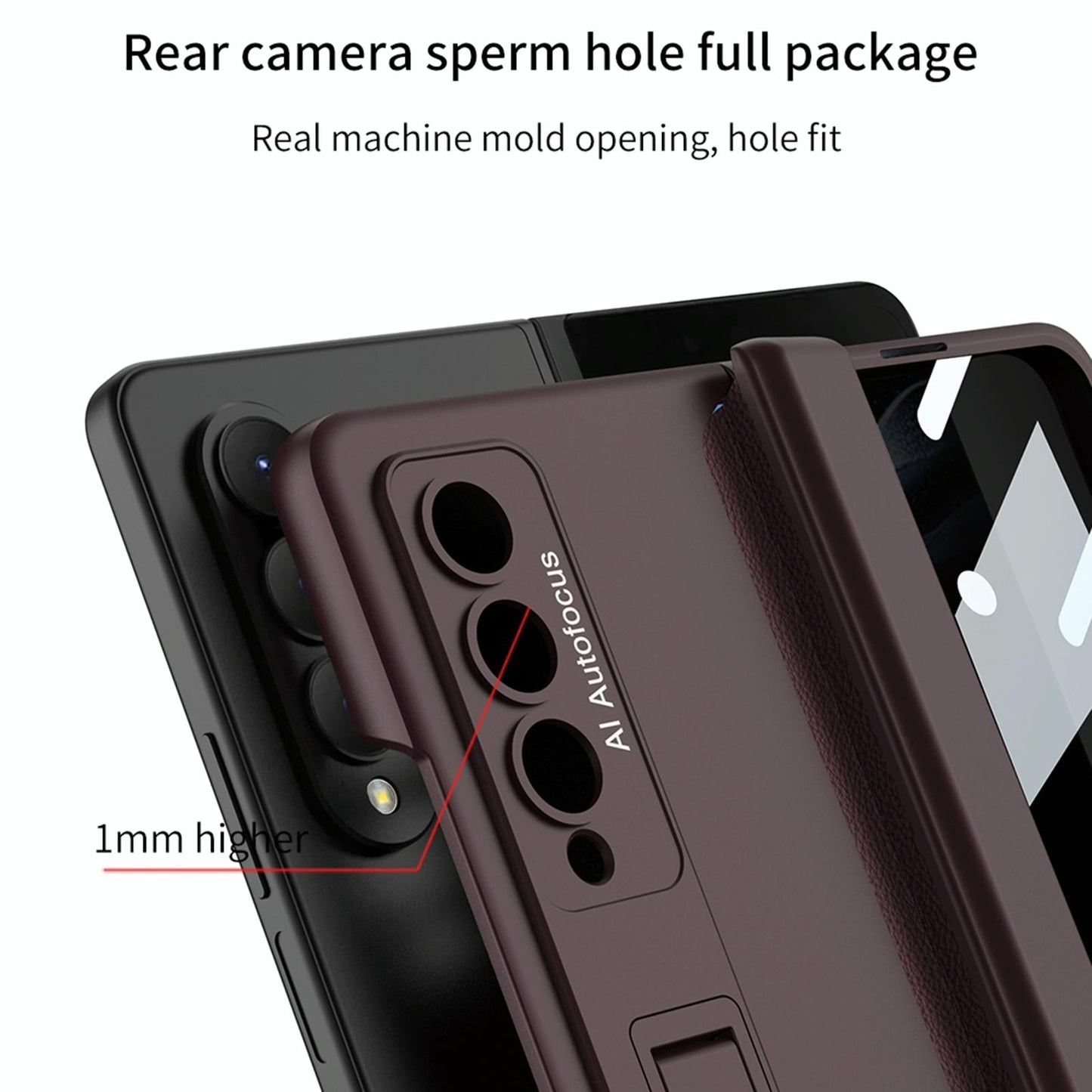 For Samsung Galaxy Z Fold4 5G Magnetic Fold Case - Full Coverage - Gold