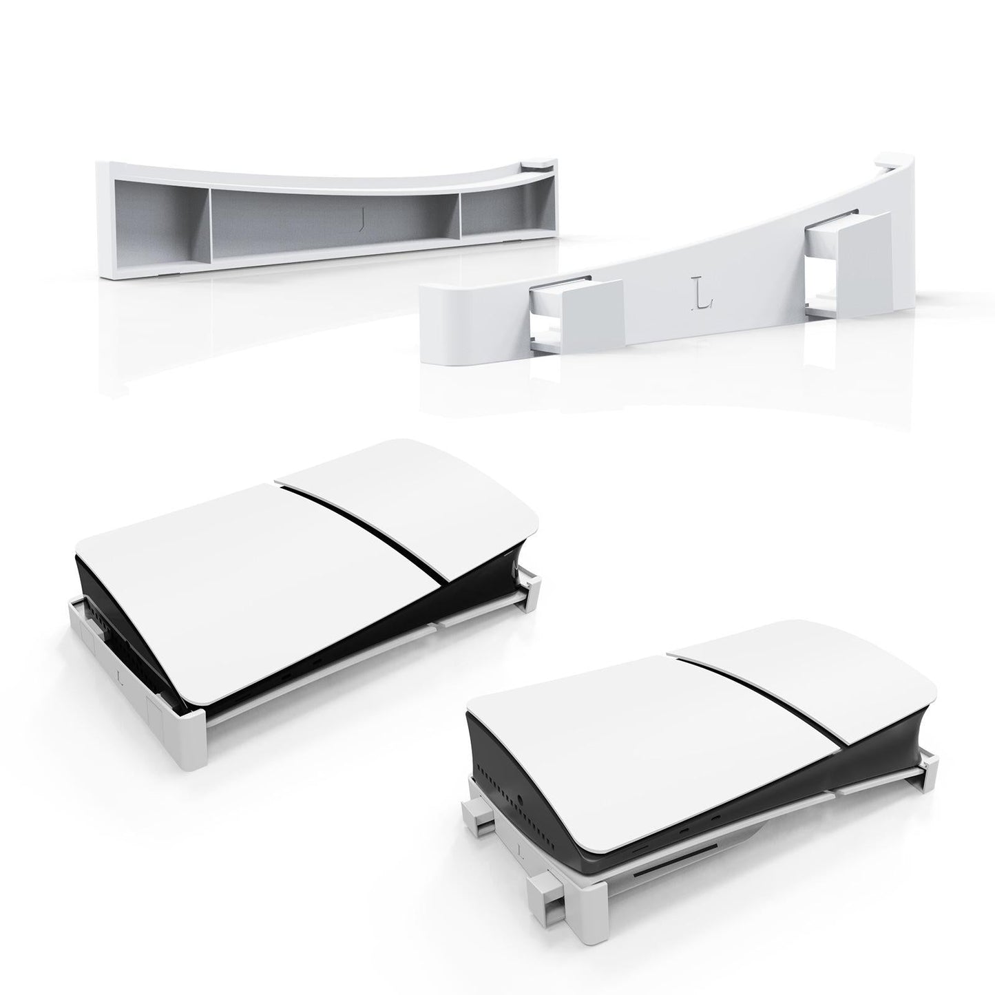 Universal Horizontal Stand For Ps5 Slim - Digital / Optical Drive Version - Transparent