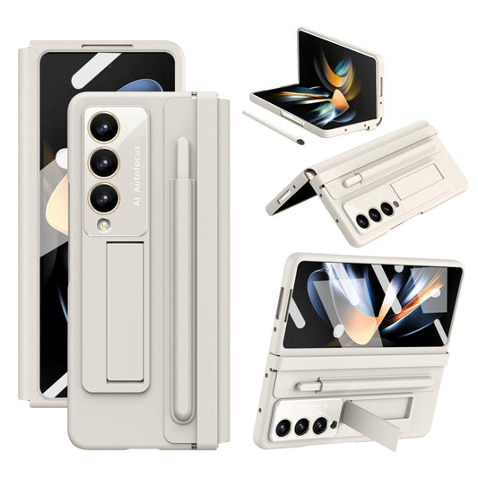 For Samsung Galaxy Z Fold4 5G Full Coverage Pc Case With Pen - White