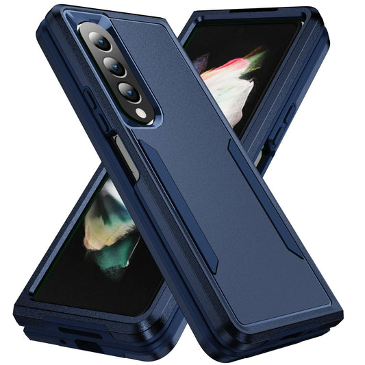For Samsung Galaxy Z Fold4 5G Shockproof Pc Tpu Case - Blue