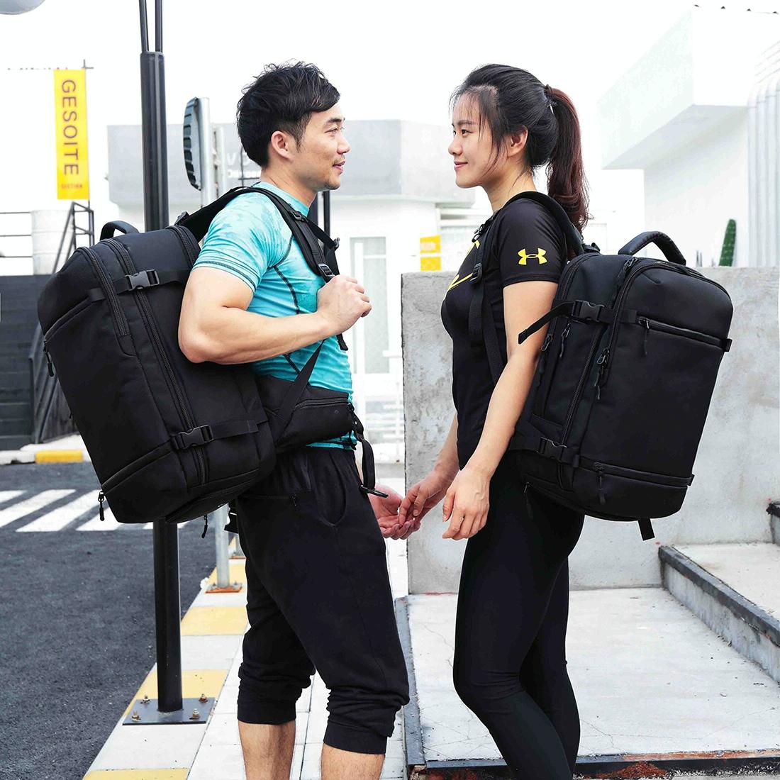 17 Inch Waterproof Usb Shoulder Backpack for Travel - Light Grey