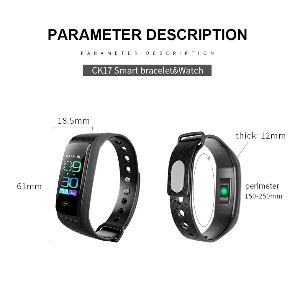 Smart Bracelet With Call Reminder Heart Rate & Sleep Monitoring - Ip67 Waterproof - Purple