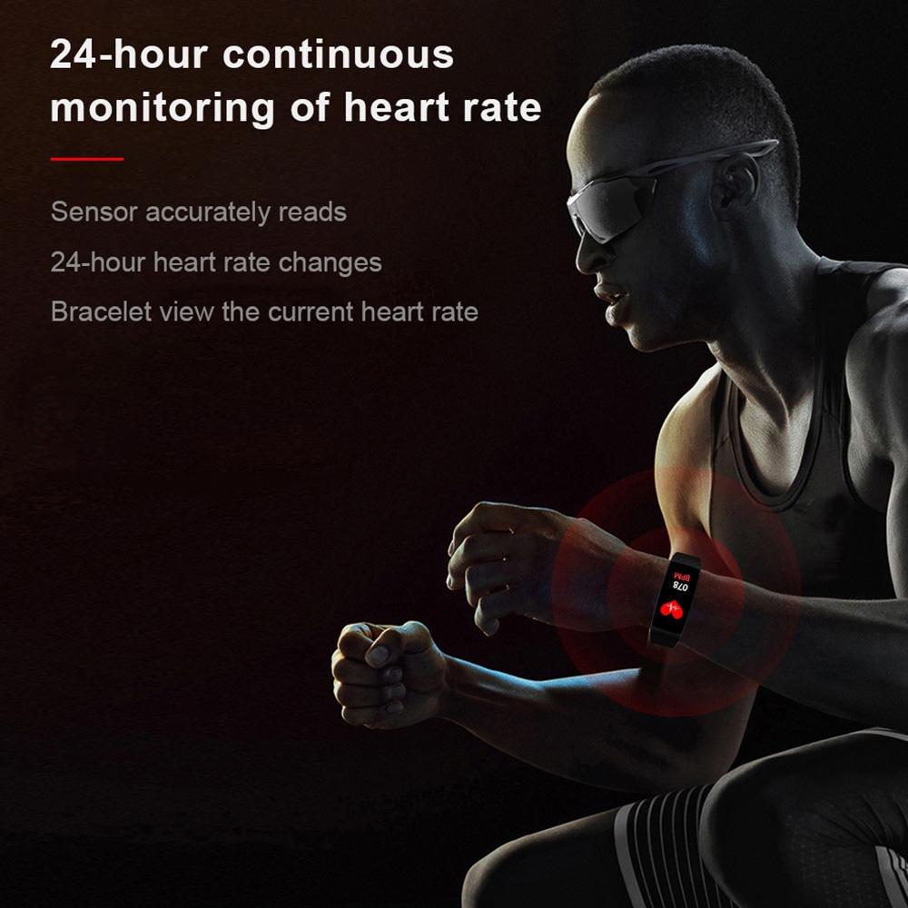Smart Bracelet With Call Reminder Heart Rate & Sleep Monitoring - Ip67 Waterproof - Purple