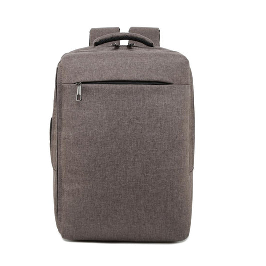 Breathable Casual Backpack for Notebooks and Tablets - Large Capacity - Brown