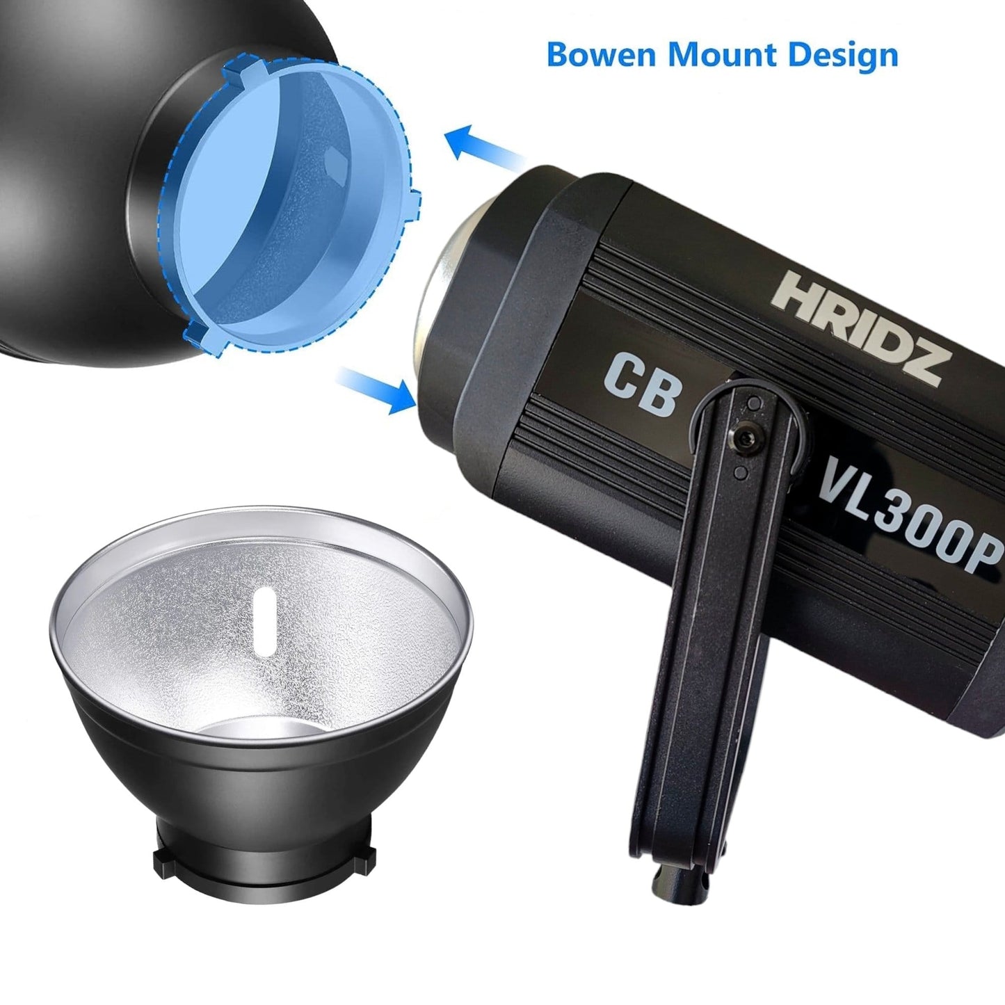 300W COB Video Light LED Ultra Bright VL300 Bi-Color COB 2800-6800K Bowens