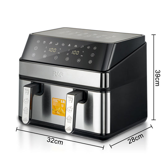 Air Fryer with Dual Basket multimode Oil-Free Cooking