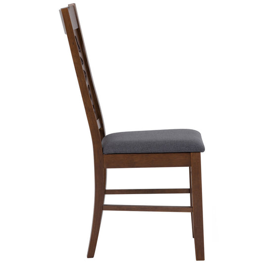 Asbel Timber Dining Chair x2 - Cocoa