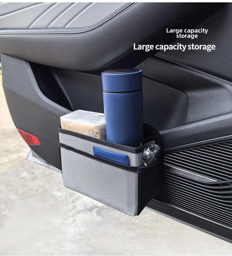 Black Upgraded Waterproof Car Storage Bag - Multi-Position Hanging Organizer - Mekamart Australia