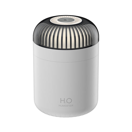 Quiet Cool Mist Humidifier - 500ml USB-C with Ambient Light & Dual Mist Modes(white)