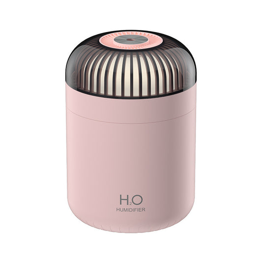 Quiet Cool Mist Humidifier - 500ml USB-C with Ambient Light & Dual Mist Modes(Pink)