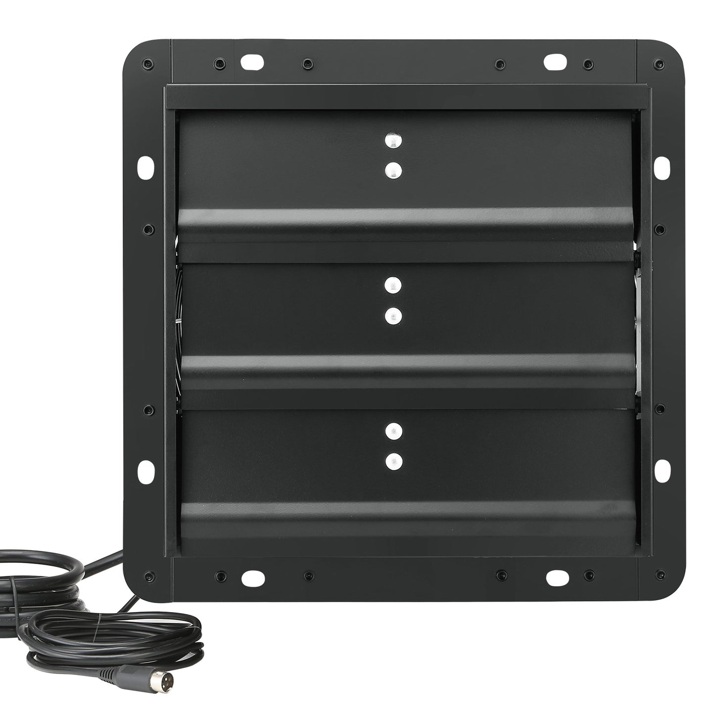 VEVOR Shutter Exhaust Fan, 254mm / 10inch with Temperature Humidity Controller, EC-motor, 843 CFM, Variable Speed Adjustable Wall Mount Attic Fan, Ventilation and Cooling for Greenhouses, Garages, Sheds